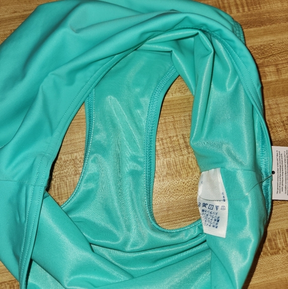 LAND'S END Women’s Tummy Control High Waisted Bikini Bottoms Emerald Green, 4 - Picture 6 of 10